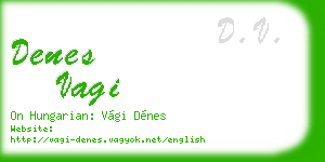 denes vagi business card